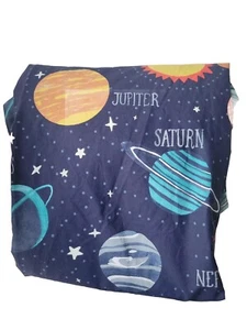 Pottery Barn Kids Solar System Glow-in-the-Dark Duvet Cover Twin Blue - Picture 1 of 2