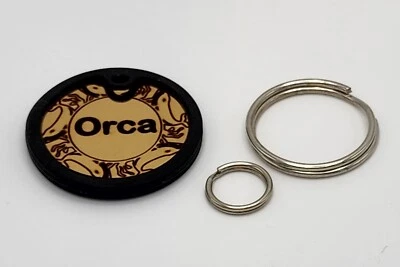 Тихая идентификационная бирка с китовой тематикой из нержавеющей стали, двусторонняя, круглый океанский дизайн - Изображение 1 из 4