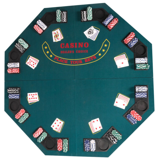  GSE Two-Tone Poker Table Suited Speed Cloth. Casino