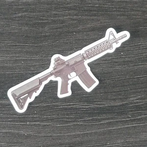 Assault Riffle Gun Laptop Sticker Vinyl Decal - #8 - Picture 1 of 2