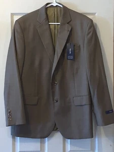 MENS TRAVEL DRESS JACKET BY STAFFORD LIGHT BROWN SIZE 44 REG LARGE CHEST 23" - Picture 1 of 7