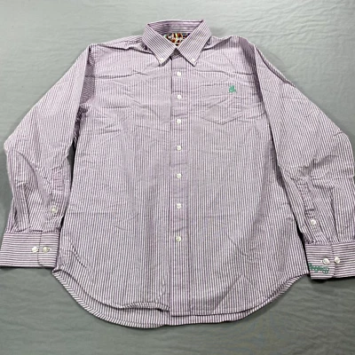 Camisa Coogi Para Hombre Talla 5 Mediana Azul Rayas Calce Clásico Abotonada Informal Adulto Foto 1 de 4