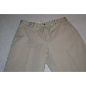 Pantalones Brooks Brothers 22368 frente plano algodón tostado talla 34 X 31 para hombre - Imagen 1 de 5