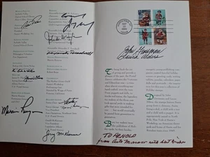 SIGNED 3004-7 1995 US CEREMONY PROGRAM HOLIDAY CONTEMPORARY CHRISTMAS - Picture 1 of 7