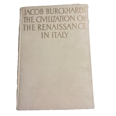Civilization of Renaissance in Italy by Jacob Burckhardt 1944 HC/Austria Print - Image 1 of 4