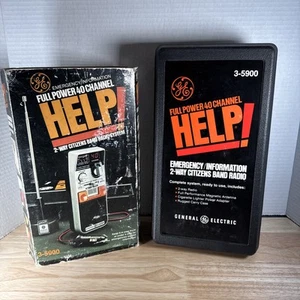 Vintage GENERAL ELECTRIC NOTFALL/INFORMATION 2-WEGE BÜRGER BAMD RADIO, 3-5900 - Bild 1 von 5