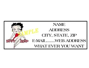 BETTY BOOP ADRESSETIKETTEN COOL!!! #12 - Bild 1 von 1