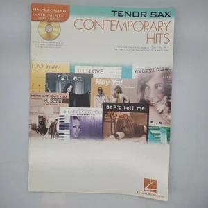 Tenor Sax Contemporary Hits Play Along Sheet Music Book No CD - Picture 1 of 4