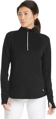 Puma Golf Women's Standard Gamer 1/4 Zip, Puma Black, XS — 第 1/4 张图片
