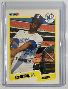 Ken Griffey Jr. 1990 Fleer #513 Seattle Mariners Hall of Fame!!