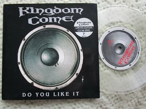 Kingdom Come CLEAR Vinyl Do You Like It PolyGram KCCV 3 UK 7inch 45 Single - Picture 1 of 4