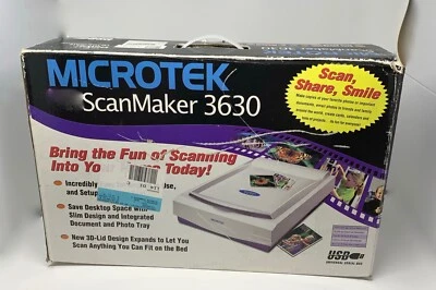 Microtek ScanMaker 3600 Flatbed Scanner New in box - Image 1 of 2