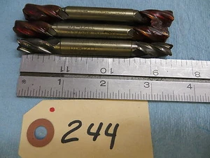 One New Merlin Double End Endmill 11/32" 4 FL 7/8 loc x 3-1/2" oal *244* - Picture 1 of 5