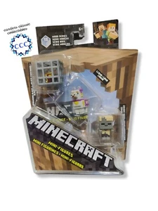 Minecraft Build-A-Mini 3-Pack Pack Zombie Husk, Llama, Spawning Blaze 2017 - Picture 1 of 1