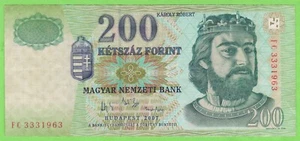 Hungary 2007 200 Forint P-187g Serial FC 3331963 VF B375 - Picture 1 of 2