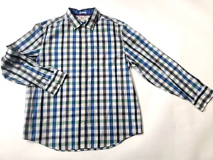 Penguin Munsingwear Herren 2XL kariert Karo Knopfleiste Langarm klassische Passform Hemd - Bild 1 von 13