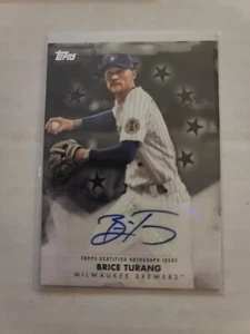 2024 Topps Series 2 Baseball Stars Autograph Brice Turang Black 153/199 Brewers - Picture 1 of 2