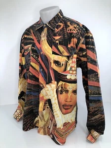 Awesome AKOO - AFRICAN TRIBAL AFRO AMERICAN PRINCESS Mens XXL Shirt - EXCELLENT - Picture 1 of 9