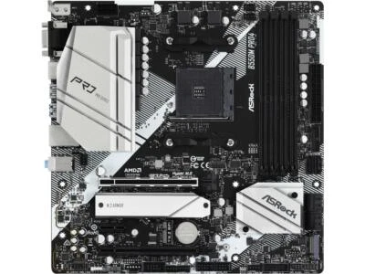 ASRock B550M PRO4 AM4 AMD B550 SATA 6Gb/s Micro ATX AMD Motherboard - Image 1 of 4