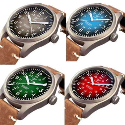 Reloj para hombre titanio 39 mm gris degradado esfera sándwish zafiro 20ATM NH35A PT5000 Foto 1 de 4