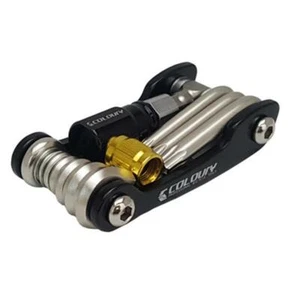 Bicycle Multi Tool - Coloury - 13 Functions with CO2 Adaptoptor - Foto 1 di 3
