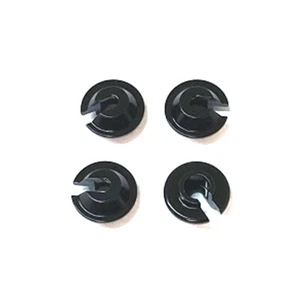 NEW STRC Brass Lower Shock Spring Retainer 4 Pcs BLK Enduro FREE US SHIP - Picture 1 of 1