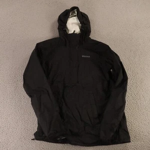 Marmot Jacket Womens S Black 100% Nylon Windbreaker Hooded Full Zip Lightweight - Picture 1 of 14