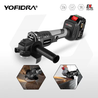 Meuleuse d'angle sans fil 125mm Meuleuse à tronçonner avec 2 Batteries - Photo 1/4