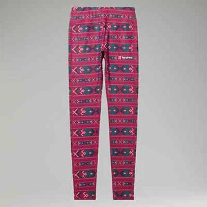 Berghaus Damen Leggings Yoga sportlich Rotpunktmuster - rosa/türkis, UVP 60£. n15 - Bild 1 von 6