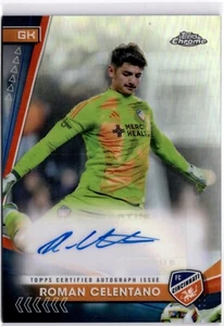 Roman Celentano 2024 Topps Chrome MLS Auto Refractor FC Cincinnati - Picture 1 of 2