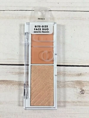 ELF Face Duo WHITE PEACH highlighter Bronzer & Blush 28251 NEW - Image 1 of 3