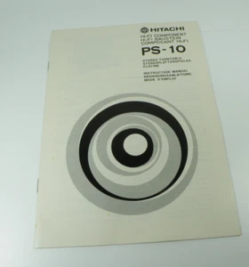 HITACHI PS-10 Stereo Turntable Original Owners Manual - Picture 1 of 4