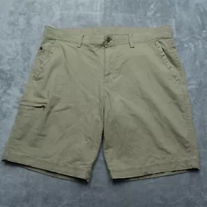 Wetterfeste Outdoor Wandern Utility Cargo Shorts Herren W36 Gummibund beige - Bild 1 von 10