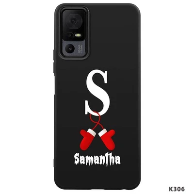 Funda TPU con nombre personalizado de Navidad para TCL 50 5G 505 50 LE K33 60 SE 40 XE Foto 1 de 4