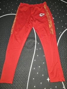 Zubaz NFL Pantaloni Uomo Kansas City Chiefs Track con Mezzi Pannelli Statici Taglia XL - Foto 1 di 11