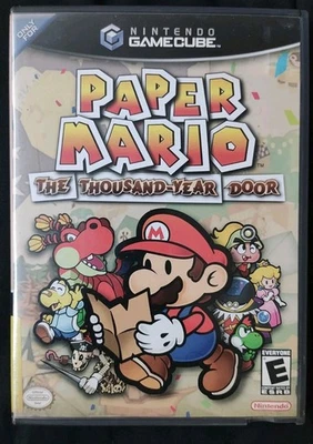 Paper Mario:The Thousand Year Door (GameCube) CIB Black Label  - Image 1 of 4