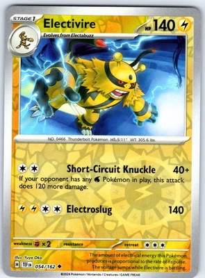 Electivire Uncommon from SV05: Temporal Forces 054/162 LP - Image 1 of 2