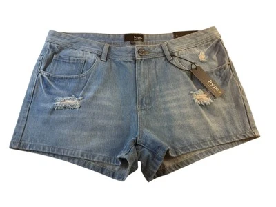 Pantalones Cortos de Jean Hype Para Mujer Informales Azul Envejecido Talla 17/18 Plus Nuevos  Foto 1 de 4
