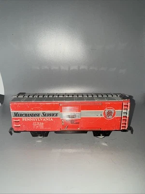 MARX  37956 PRR MERCHANDISE SERVICE BOXCARS WITH OPENING DOORS No Box O - B - Image 1 of 4