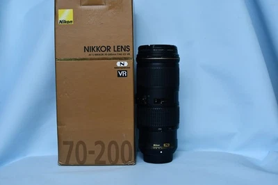 Nikon AF-S 70-200mm f/4G ED VR Zoom Camera Lens - Boxed - image 1 of 4