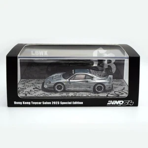 INNO64 1:64 LBWK FERRARI F40 MATTE BLACK CHASE HONG KONG TOYCAR SALON 2023 - Picture 1 of 8