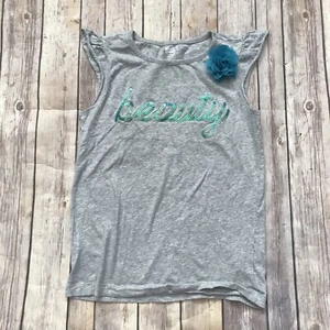 Crazy 8 Sequin Beauty Flower Shirt L 10/12 - Picture 1 of 5