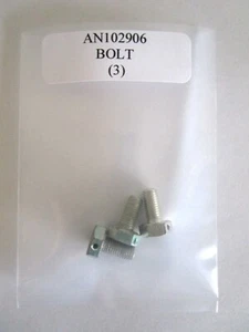 AN102906 Hex Bolt 1/4-28 x 1/2" Drilled Head Steel - Lot of 3 - Picture 1 of 4