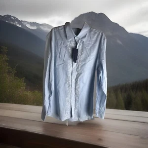 $228 ELIE TAHARI Cotton Brent Breeze BUTTON DOWN SHIRT MENS L Large -NEW. - Picture 1 of 12