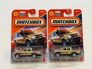 2025 MATCHBOX '17 TOYOTA LANDCRUISER 78 COLLECTOR NO. 109/125 LOT OF 2 - Picture 1 of 11