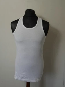 Jockey Men's White Sleeveless Modern Classic T-Shirt Vest Size Medium M (T474) - Picture 1 of 7