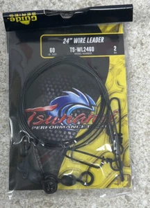 "Tsunami Guide Series 24"" Wire Leader 60 lb prueba TS-WL2460 2 Ea" - Imagen 1 de 2