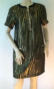 NEW VERSACE JEANS Foresta Animal Print Shift Dress (Size 40) - Picture 1 of 12
