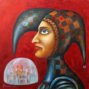 Gemälde ORIGINAL Ölleinwand moderne zeitgenössische Kunst Surrealismus von Pronkin 2021 - Bild 1 von 8