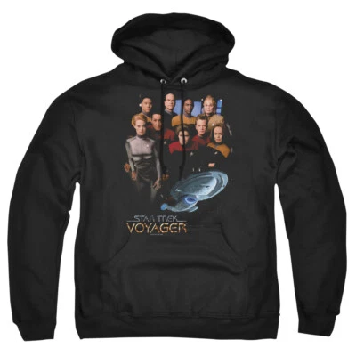 Star Trek Voyager "Crew" Pullover Hoodie, Sweatshirt or Long Sleeve T-Shirt - Imagem 1 de 4